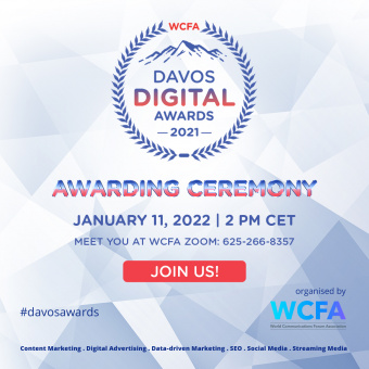 2021 Davos Digital PR Awards Ceremony on Zoom - January 11, 2 pm CET