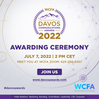 2022 Davos Communications Awards Ceremony on Zoom - July 7, 2 pm CET