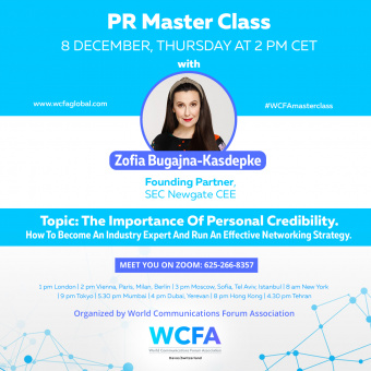 PR Masterclass On The Importance Of Personal Credibility – December 08...