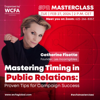 Masterclass: Mastering Timing in Public Relations – February 27, 2 pm CET