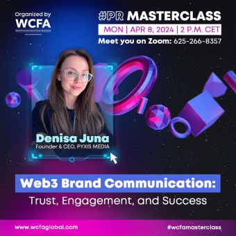 Masterclass: Web3 Brand Communication with Denisa Juna – April 8, 2 pm...