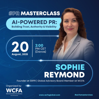 Masterclass with Sophie Reymond on AI-Powered PR – August 20, 2 PM CET, Zoom