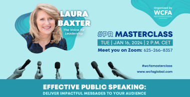PR Masterclass on Effective Public Speaking with Laura Baxter